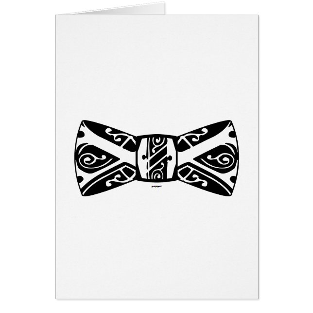 Black and White Bow Tie Cards (Front)