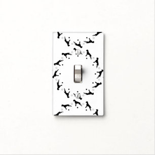 Black and White Boxer pattern Light Switch Cover