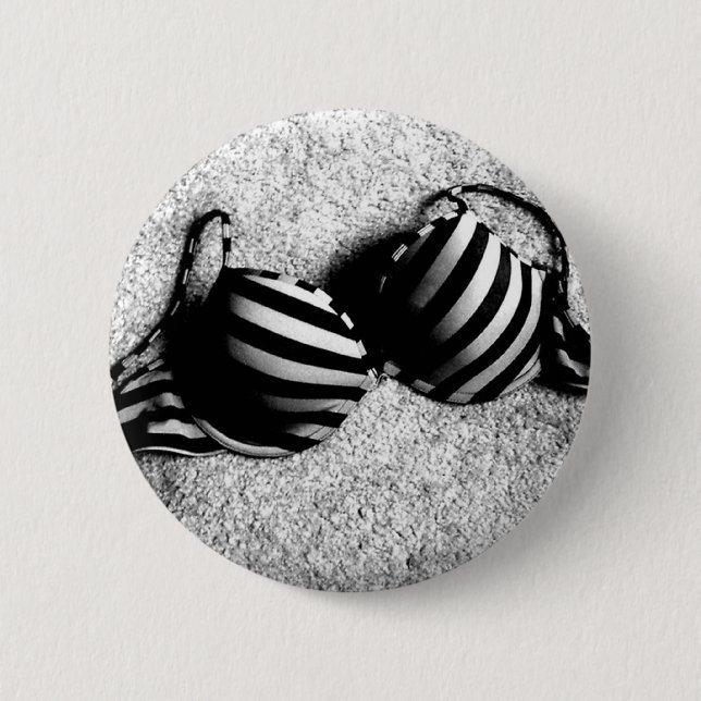 Black and White Bra button (Front)