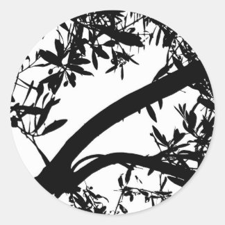 Black and White Branch Stickers