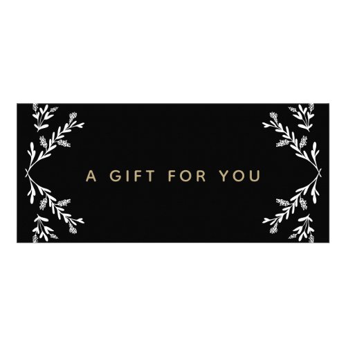 Black and White Branches  Gift Certificate