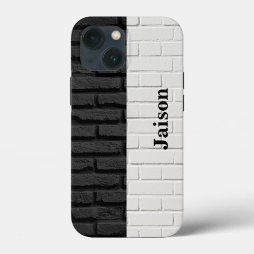 Black and White Brick Wall Case_Mate iPhone Case