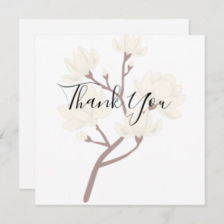 Black and White Bridal Shower Thank You Card