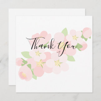 Black and White Bridal Shower Thank You Card