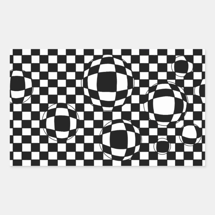 Black and White Bubbles Sticker