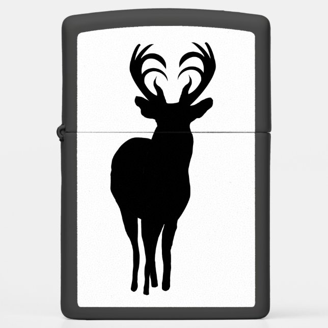 Black and White Buck Lighter (Front)
