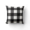 Black and White Buffalo Check Accent Pillow