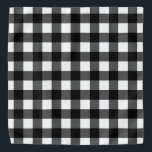 Black and White Buffalo Check Bandana<br><div class="desc">This cute bandana is the perfect accessory for you,  your child or your favorite dog.</div>