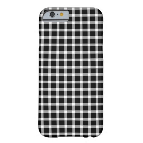 Black and White Buffalo Check Iphone Case