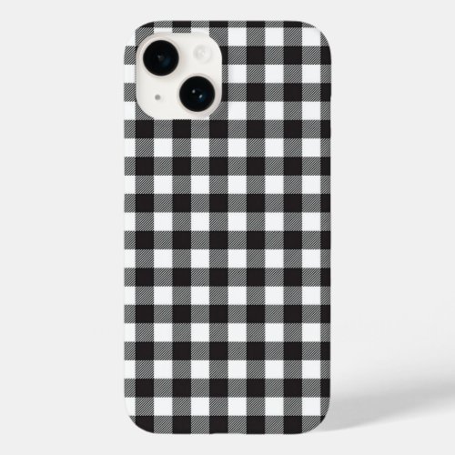 Black and White Buffalo Check iPhone Case