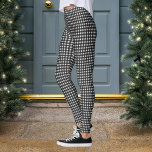 Black and White Buffalo Check Lumberjack Plaid Leggings<br><div class="desc">Customize to choose any color</div>