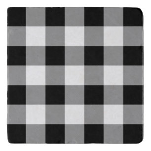 Black and White Buffalo Check Trivet