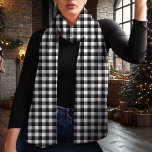 Black and White Buffalo Plaid Christmas Scarf<br><div class="desc">Add a touch of classic charm to your winter wardrobe with this black and white buffalo plaid Christmas scarf. Featuring a timeless checkered pattern, this lightweight chiffon scarf is perfect for layering and brings a cozy, rustic feel to your festive attire. Whether for a holiday gathering or as a thoughtful...</div>