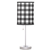 Black and White Buffalo Plaid Lamp (Right)