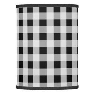 Black and White Buffalo Plaid Lamp Shade