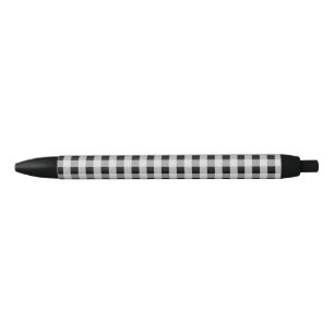 Black and White Buffalo Plaid Pen