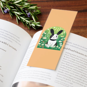 Black And White Bunny Bookmark