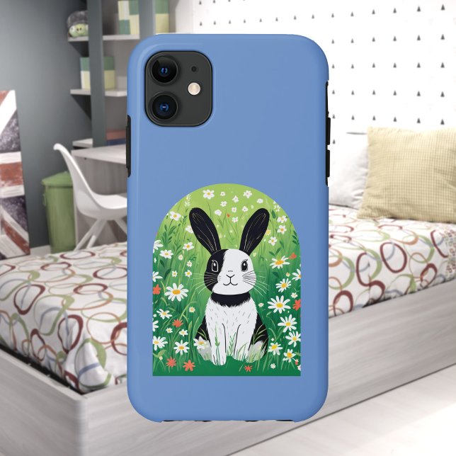 Black And White Bunny iPhone / iPad case (Creator Uploaded)
