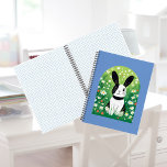 Black And White Bunny  Notebook at Zazzle