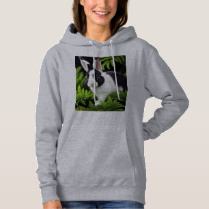 Black And White Bunny Rabbit, Hoodie