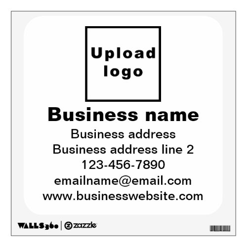 Black and White Business Branding Wall Decal