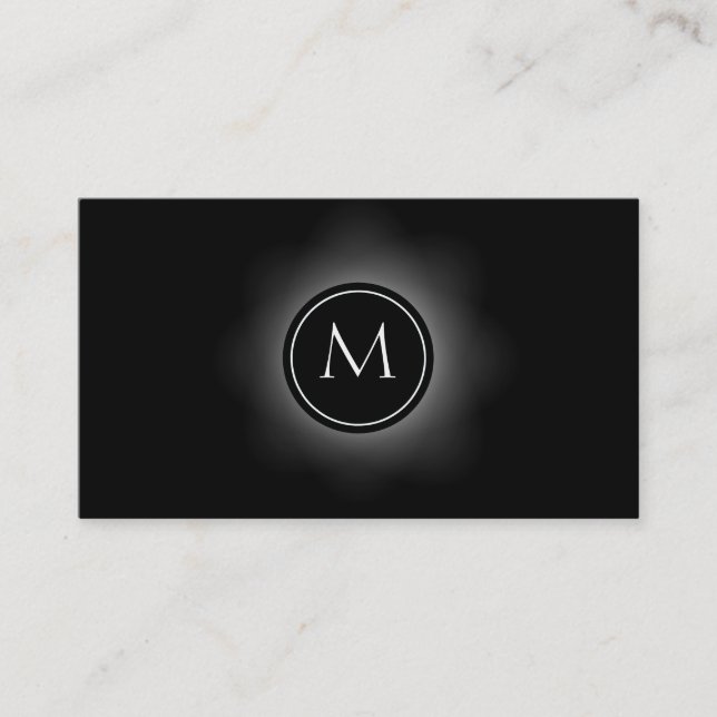 Black and White Business Card (Front)
