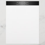 Black And White Business Letterhead at Zazzle