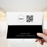 Black and White Business Logo Qr Code Address Envelope<br><div class="desc">These elegant envelopes would make a great addition to your business supplies! Customize them with ease by utilizing the "personalize" and "edit using design tool" opitons.</div>