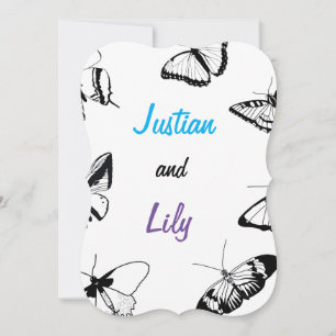 Black and White Butterflies