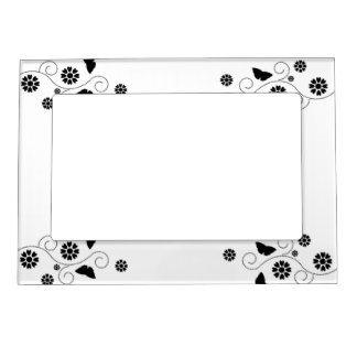 Black And White Butterflies And Hearts  Frame
