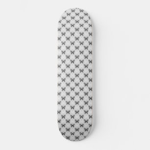 Black and white butterflies skateboard