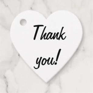 Black and White Butterflies Wedding Favor Tags