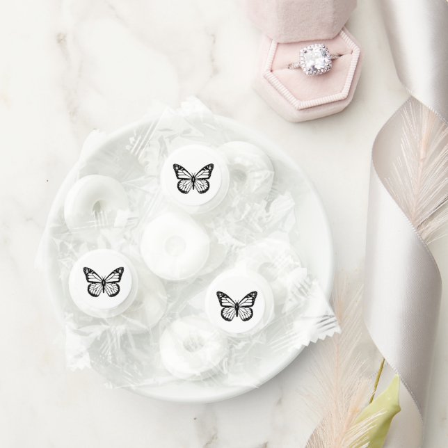 Black and White Butterfly Life Saver® Mints (Wedding)