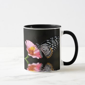 Black And White Butterfly Mug by LoisBryan at Zazzle