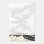 Black and White Butterfly on Cracked Background Post-it Notes