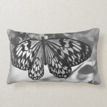 Black And White Butterfly Pillow by QuoteLife at Zazzle