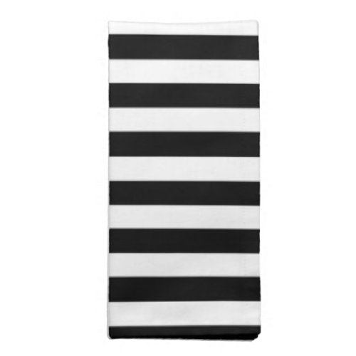 Black and White Cabana Stripe Napkin