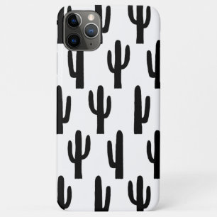 Black and white cactus. Modern cacti pattern iPhone 11 Pro Max Case