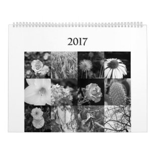 black and white calendar for nature lovers