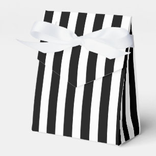 Black and white candy stripes favor boxes