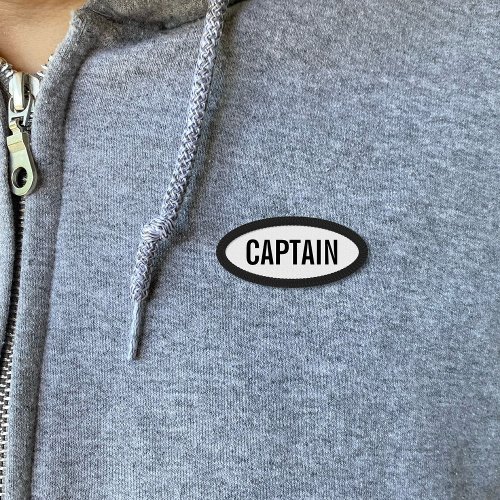 Black and White Captain Patch