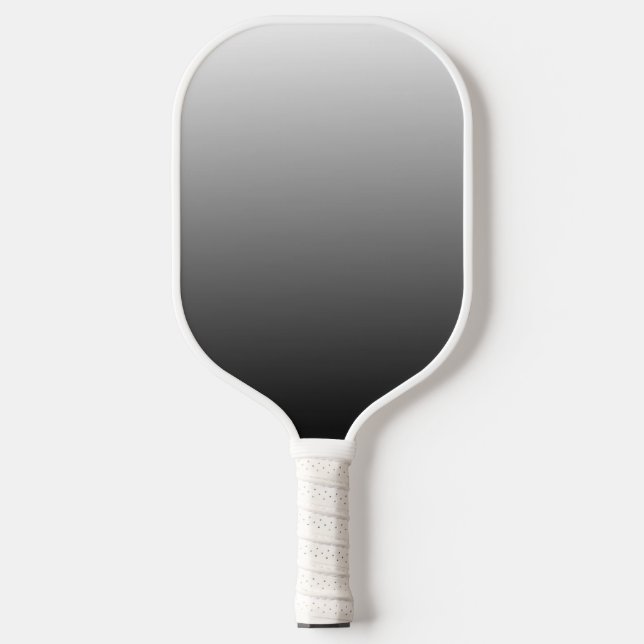 Black and White Carbon Fiber Pickleball Paddle (Front)