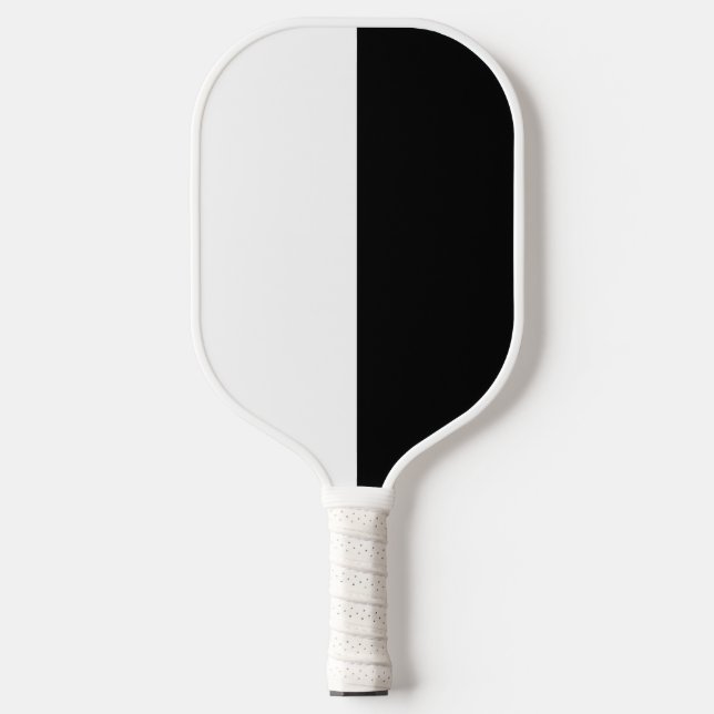 Black and White Carbon Fiber Pickleball Paddle (Front)