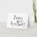 Black And White Card at Zazzle