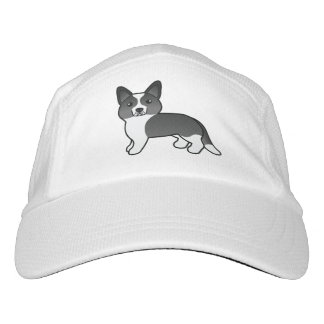 Black And White Cardigan Welsh Corgi Cartoon Dog Hat