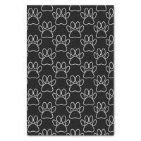 Dog Pawprint Trail Wrapping Paper Sheets | Zazzle