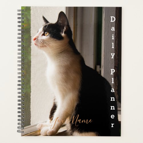 Black and White Cat _ Daily Planner_ HAMbWG Planner