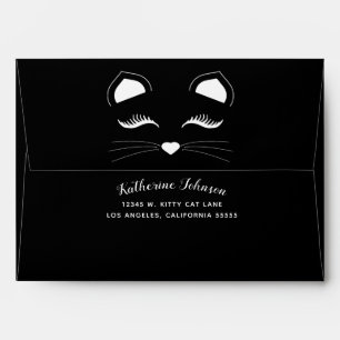 Black and White Cat Envelope