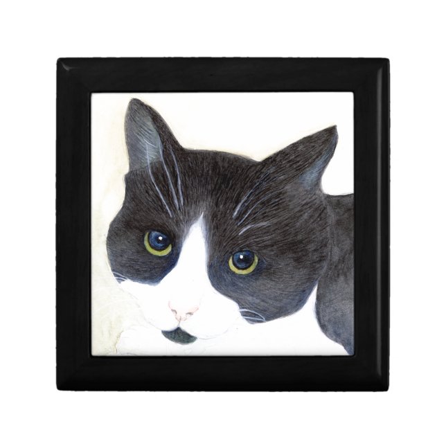 Black and White Cat Gift Box (Front)