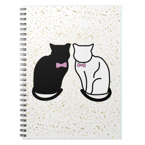 Black and White Cat Notebook